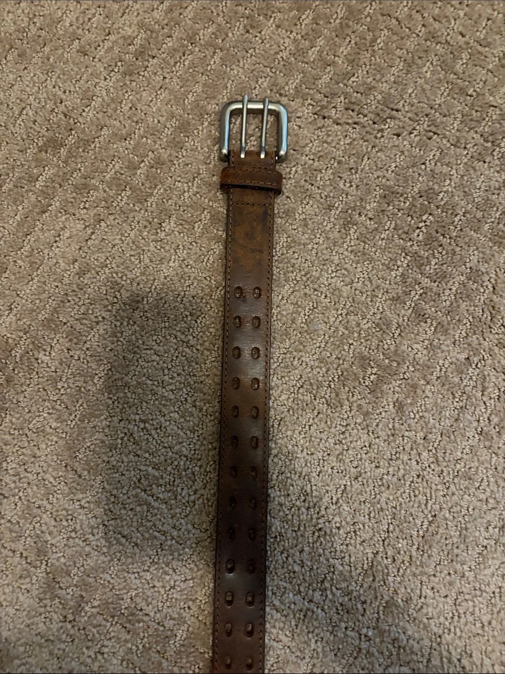 Boys brown leather belt